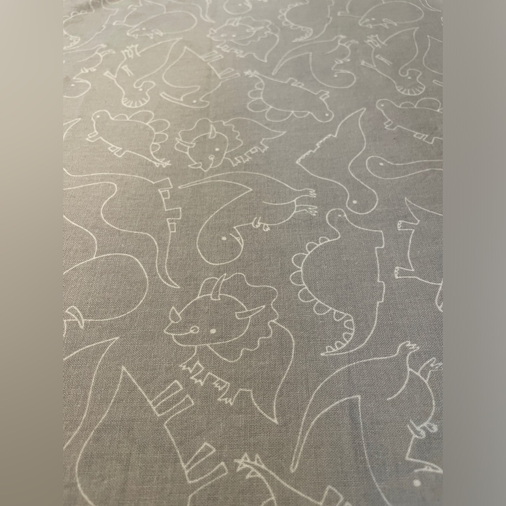 2 1/3 yards Gray Dino-Mite Outline Stone Camelot Fabric, 100% cotton, sewing - Picture 2 of 4